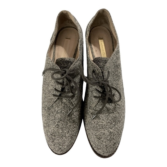 Louise et Cie Tweed Fabric Loafer Shoes Size 8 - Picture 4 of 11